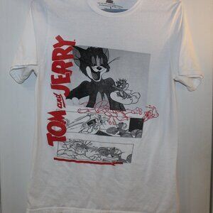 Tom & Jerry Graphic T-Shirt | 100% Cotton | Sz Small